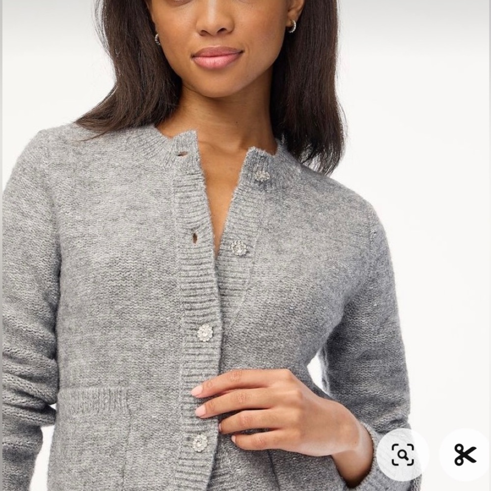 NWT J.Crew Factory shimmer lady cardigan